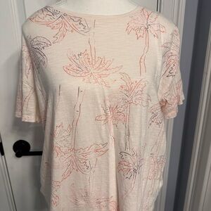 Old Navy Cream Pink Relaxed T-Shirt